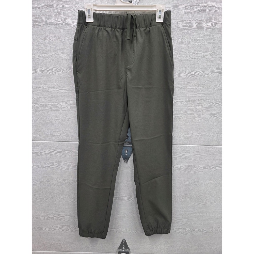 Members Mark Mens Travel Joggers Olive Green Small NWT Elastic Waist Stretch